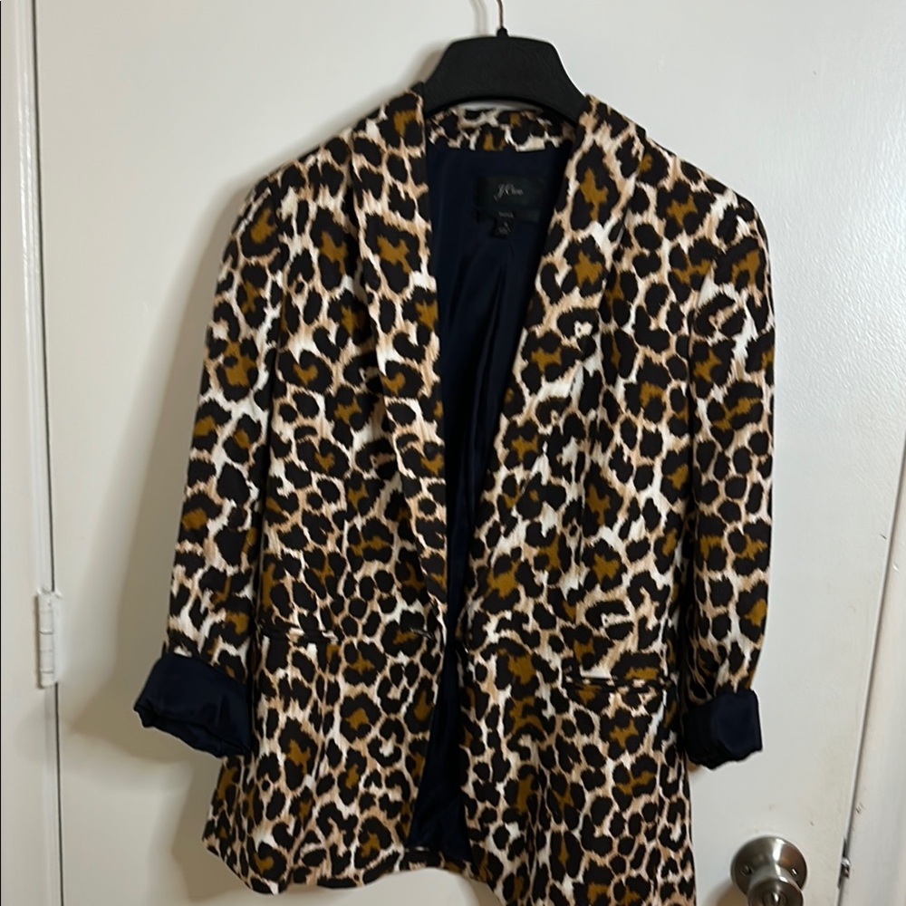 Leopard Print Women's Blazer
